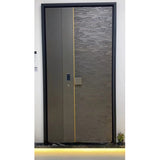 Stainless steel cast aluminum anti-theft door